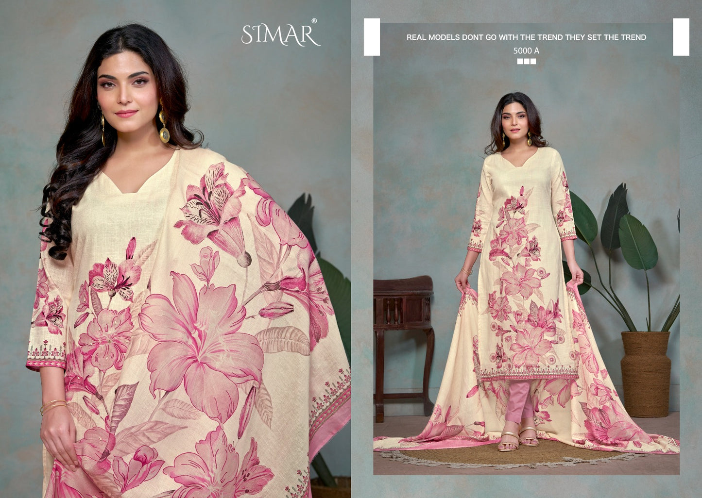 Didaar Simar Pure Linen Pant Style Suits Wholesale Price