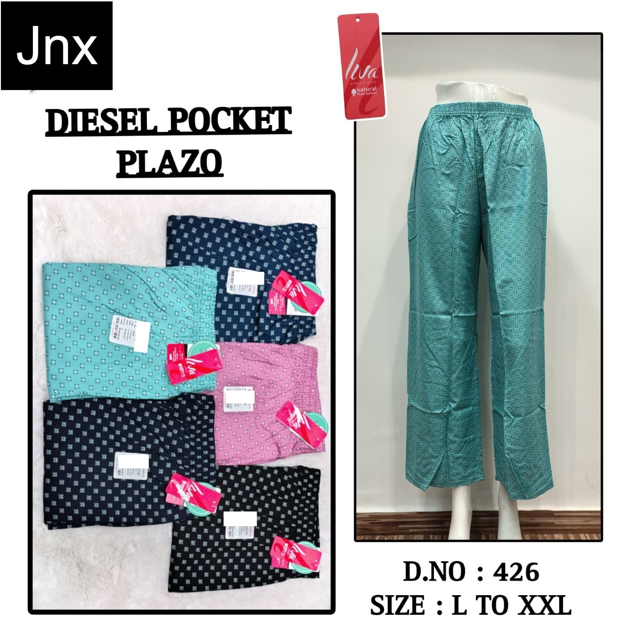 Diesel Jnx Liva Rayon Branded Palazzo Manufacturer