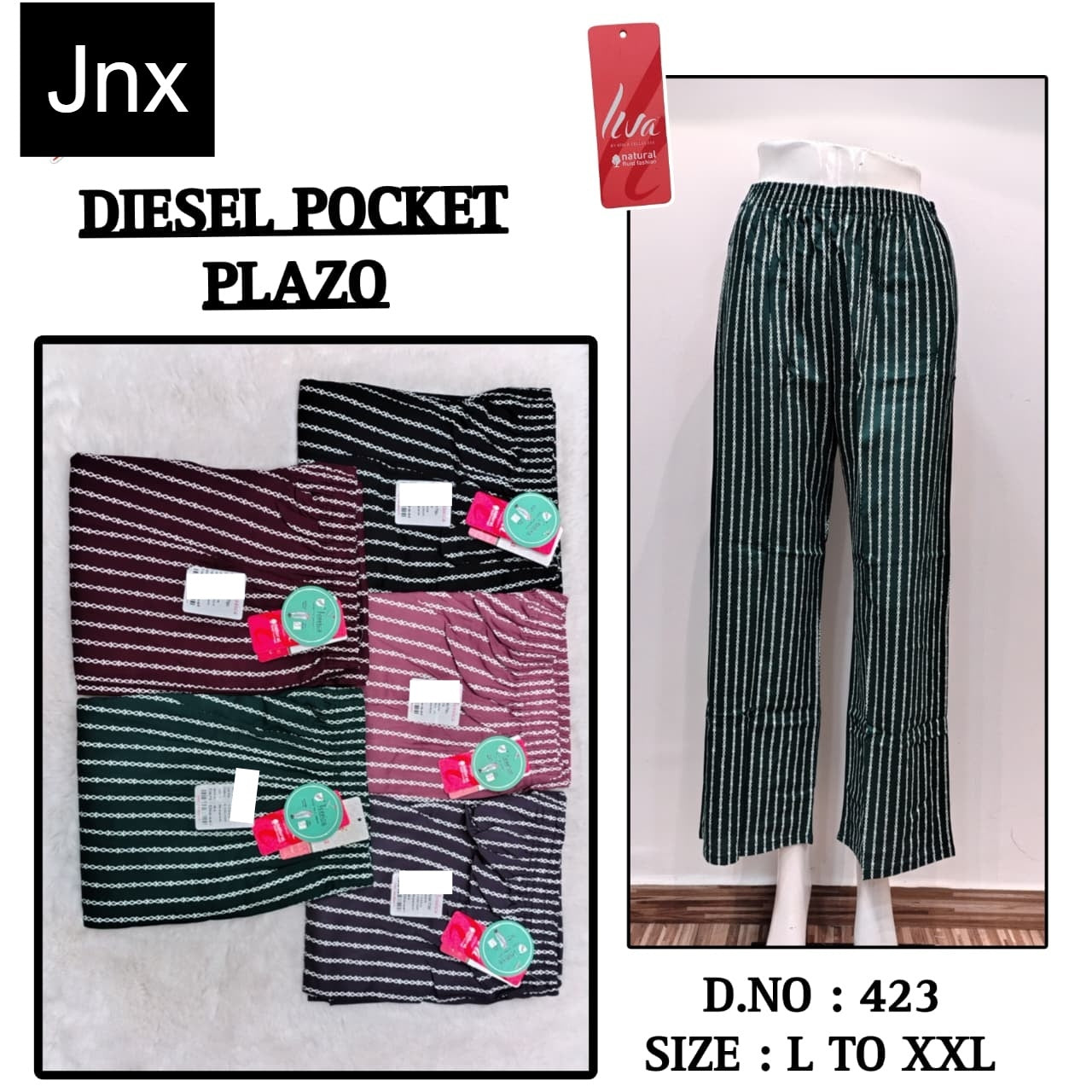 Diesel Jnx Liva Rayon Branded Palazzo Manufacturer
