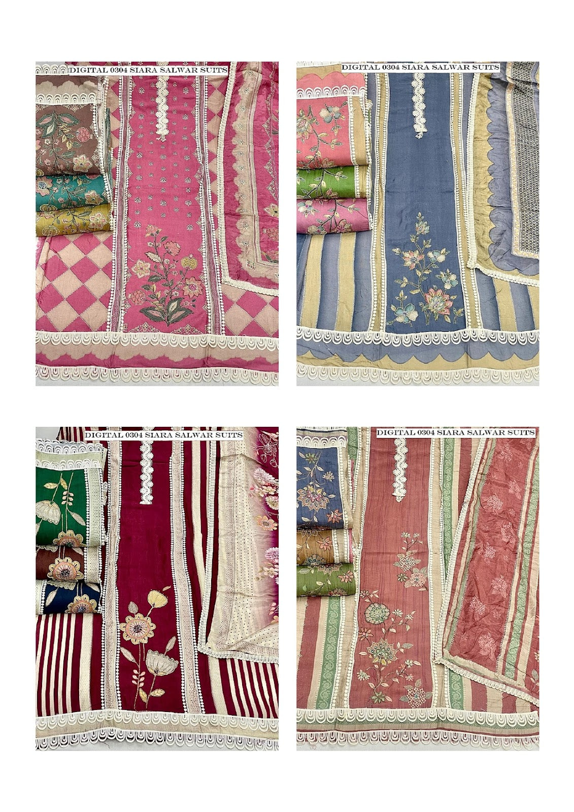 Digital 0304 Siara Viscose Muslin Salwar Suits Exporter Ahmedabad