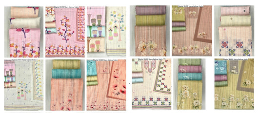 Digital 2803 Siara Linen Cotton Salwar Suits Exporter Gujarat
