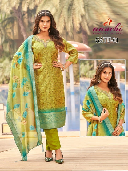 Digital Print 020226 Aanchi Cosmos Readymade Pant Style Suits Wholesale Price