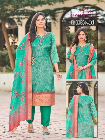 Digital Print 020226 Aanchi Cosmos Readymade Pant Style Suits Wholesale Price