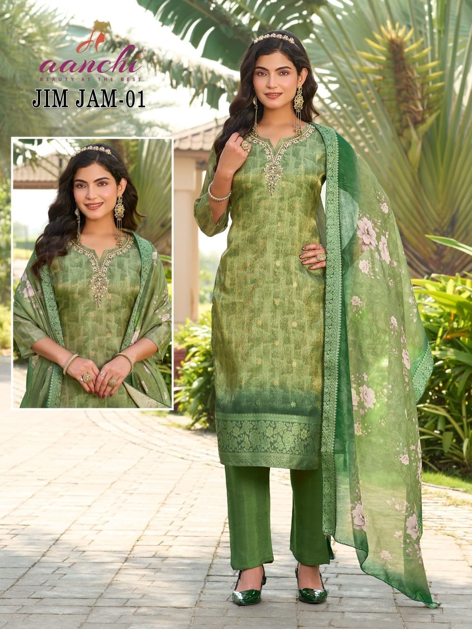 Digital Print 020226 Aanchi Cosmos Readymade Pant Style Suits Wholesale Price