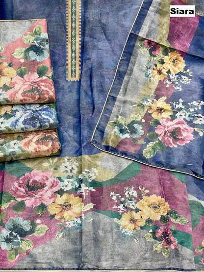Digital Print 02 Siara Viscose Simmer Salwar Suits Wholesaler Gujarat