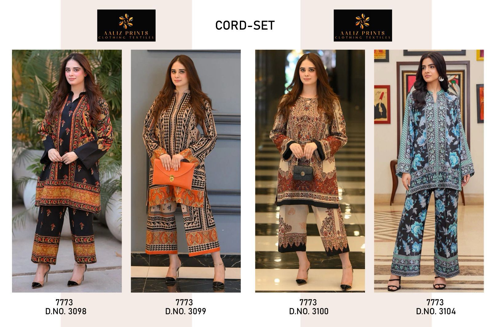 Digital Print 0407 Aaliz Prints Lawn Co Ord Set Supplier Gujarat