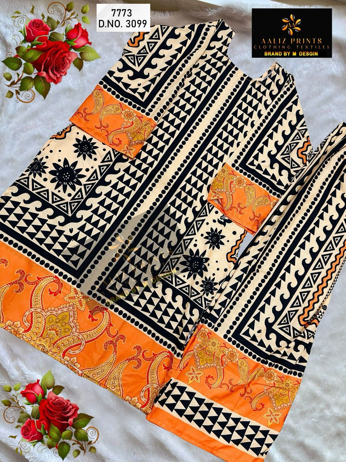 Digital Print 0407 Aaliz Prints Lawn Co Ord Set Supplier Gujarat