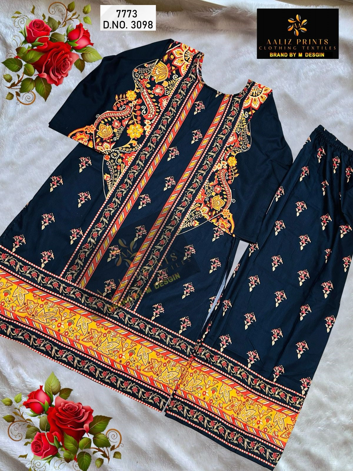 Digital Print 0407 Aaliz Prints Lawn Co Ord Set Supplier Gujarat