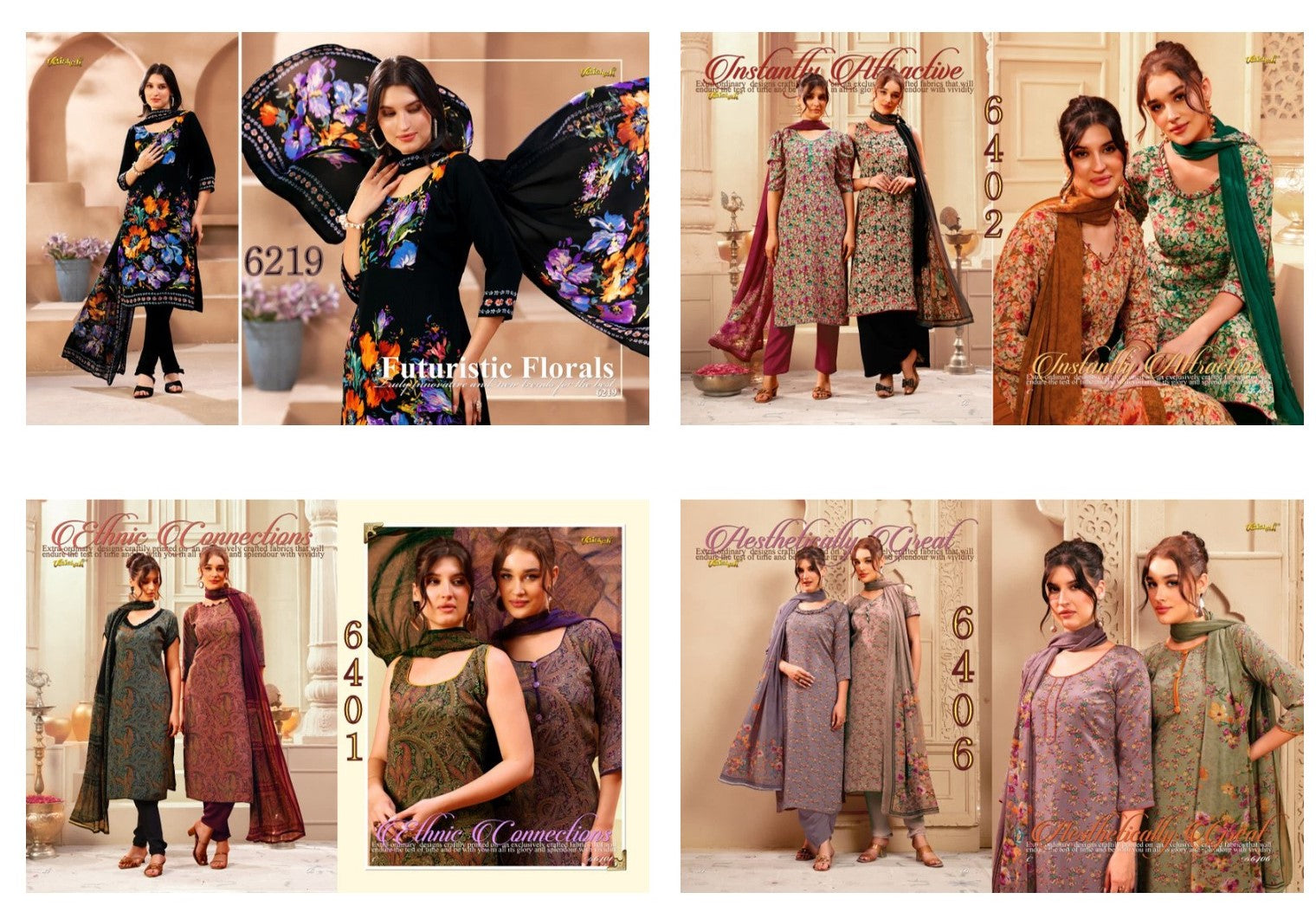 Digital Print 171225 Vaishali Fashions Crape Pant Style Suits Wholesale