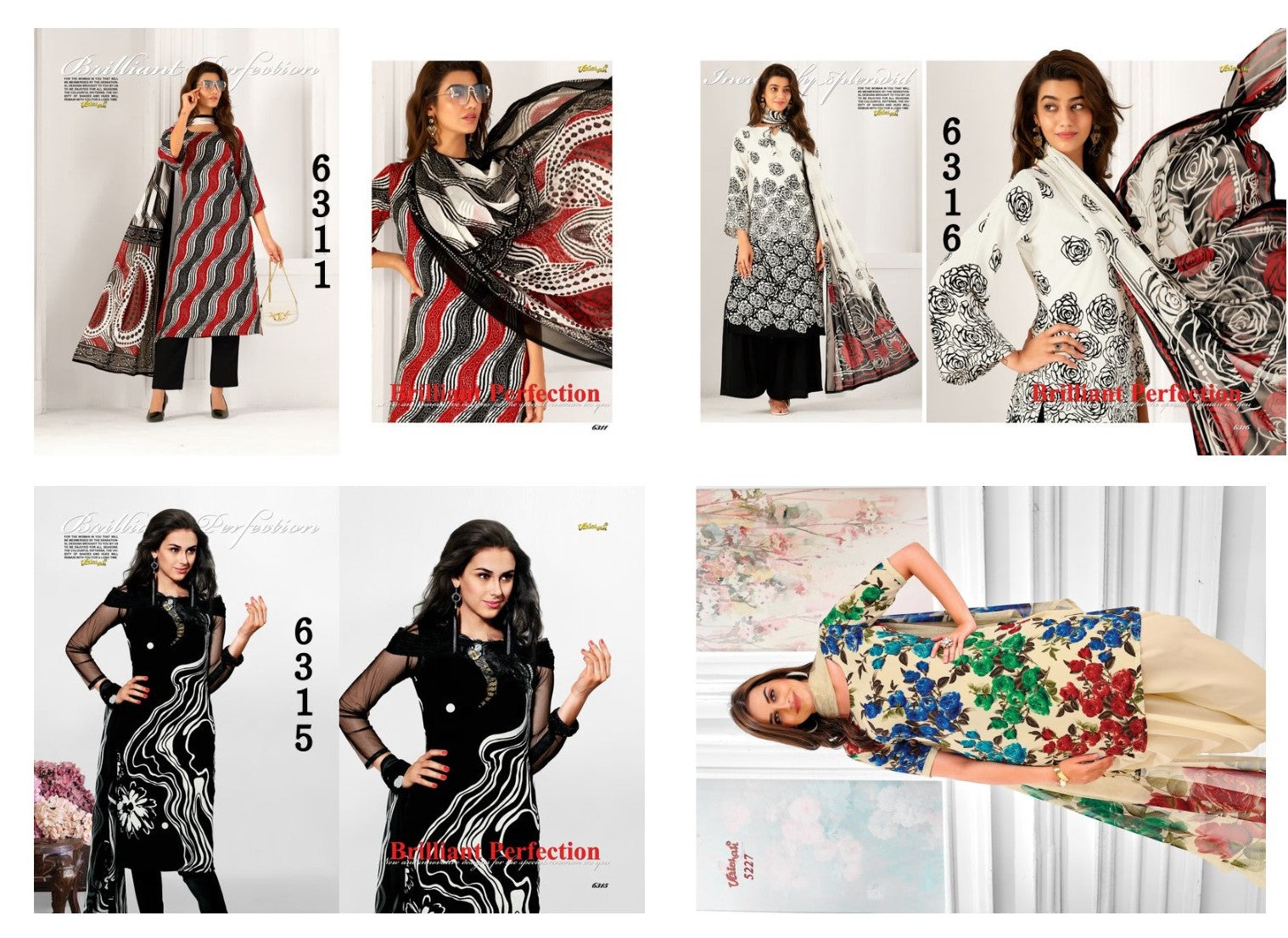 Digital Print 171225 Vaishali Fashions Crape Pant Style Suits Wholesale