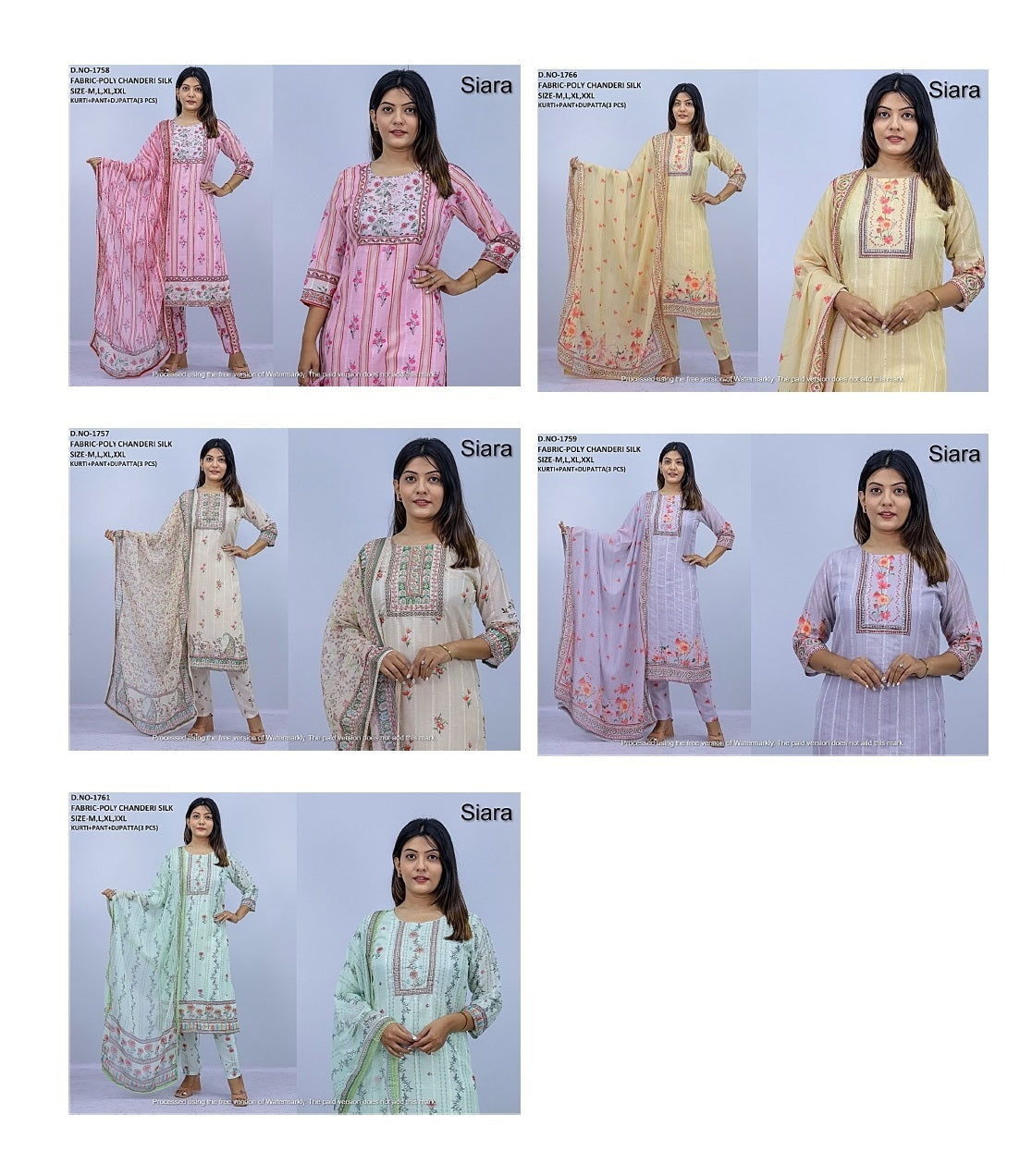 Digital Print 18 Siara Chanderi Silk Readymade Pant Style Suits Wholesaler India