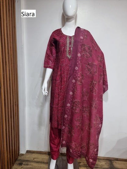 Digital Print Siara Cotton Silk Readymade Pant Style Suits Manufacturer