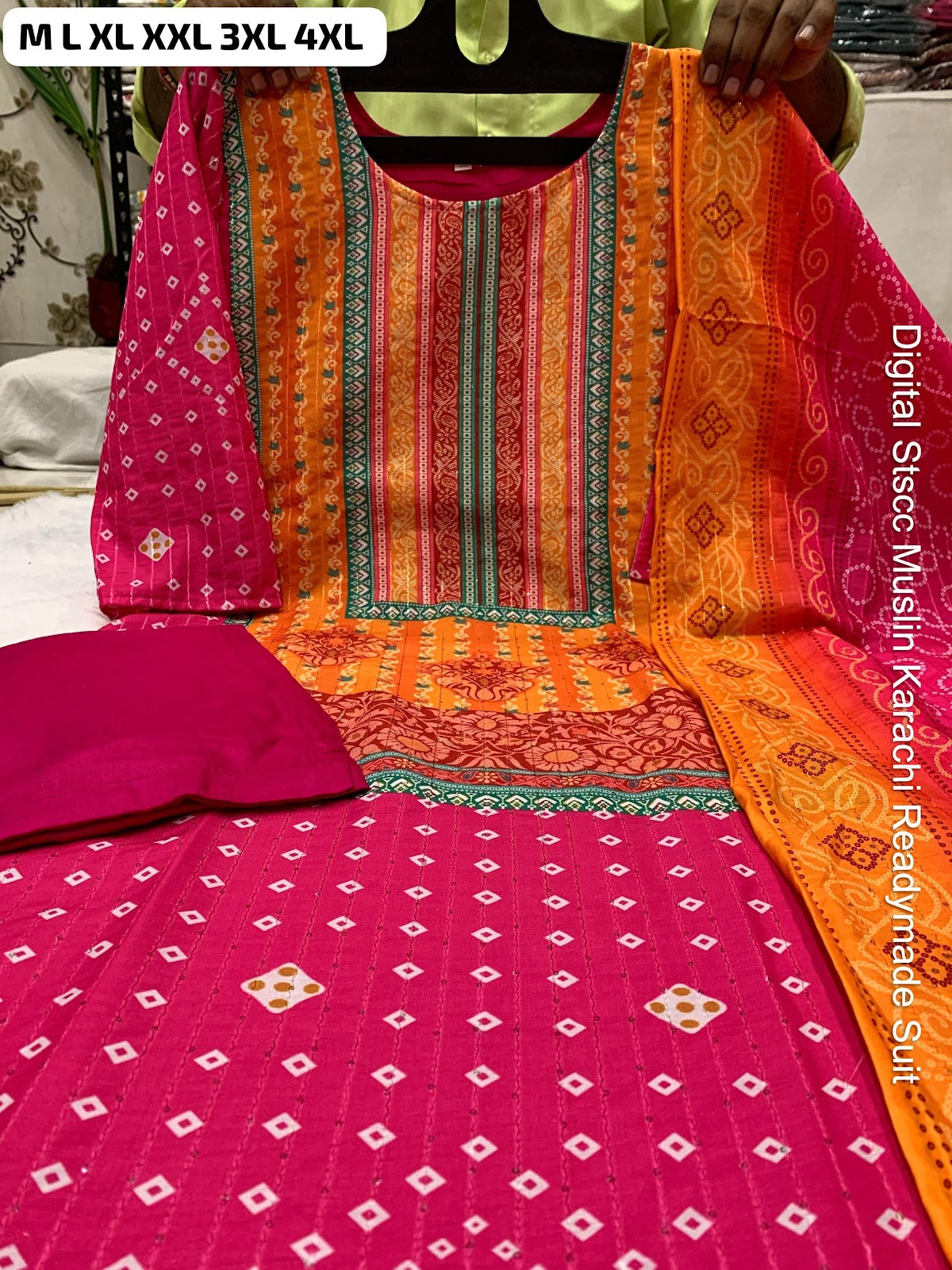 Digital Stscc Pure Muslin Karachi Readymade Suits Wholesaler