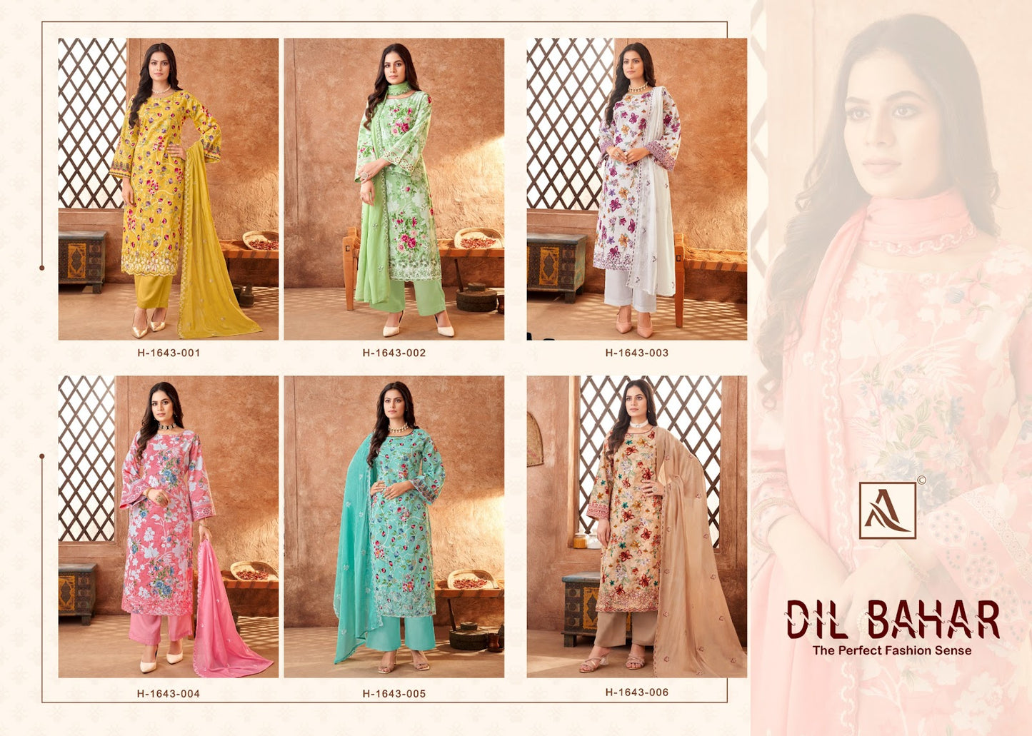 Dil Bahar Alok Cambric Cotton Pant Style Suits Wholesaler Ahmedabad