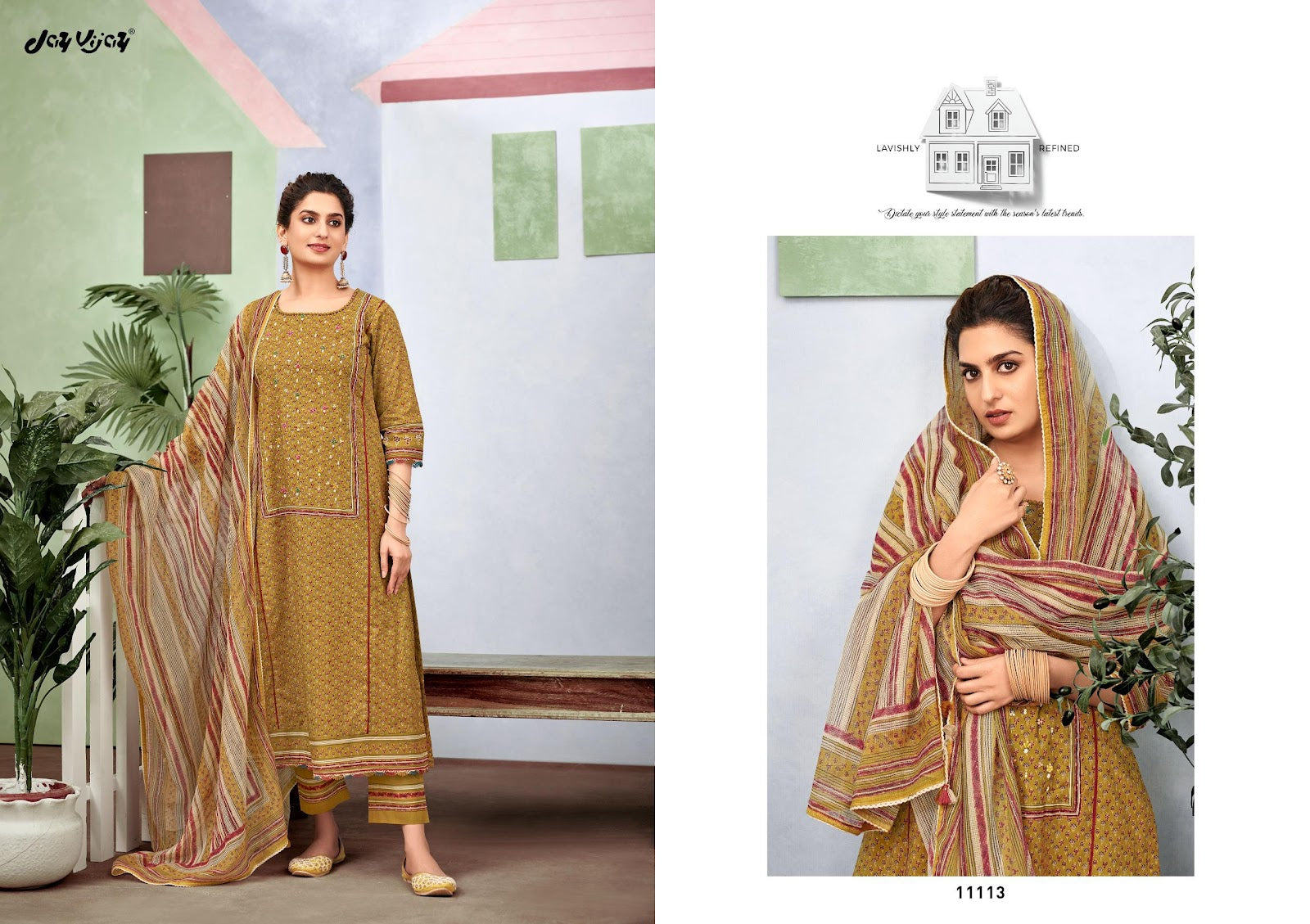 Dil Daar Jay Vijay Cotton Pant Style Suits Wholesale Rate