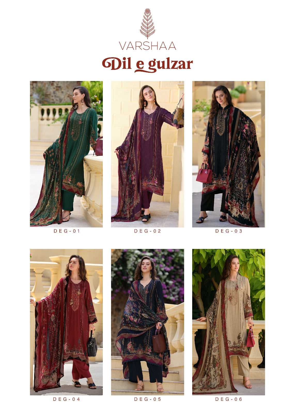 Dil E Gulzar Varsha Fashions Viscose Pashmina Suits Manufacturer Gujarat