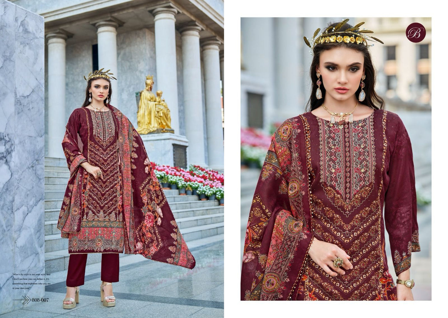 Dil E Nagma Belliza Designer Studio Jam Cotton Karachi Salwar Suits Supplier Ahmedabad