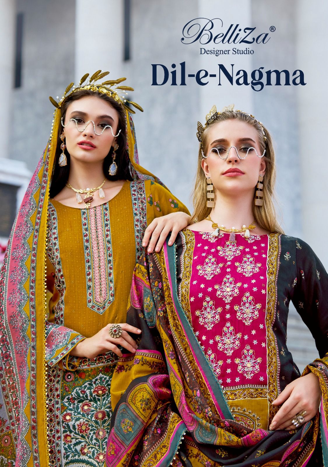 Dil E Nagma Belliza Designer Studio Jam Cotton Karachi Salwar Suits Supplier Ahmedabad