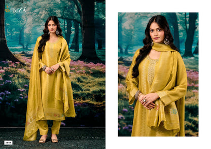 Dilaab Ibiza Silk Jacquard Pant Style Suits Exporter