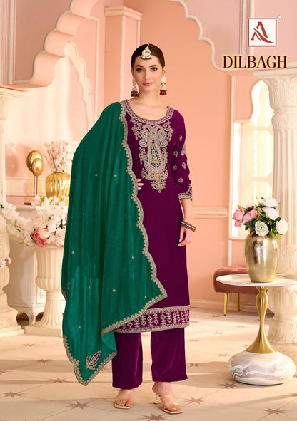 Dilbagh Alok Velvet Suits Exporter