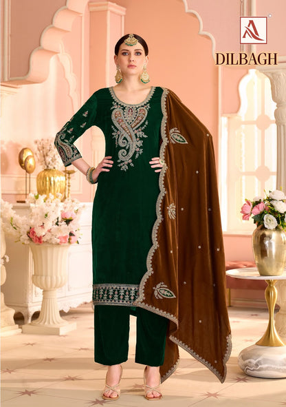 Dilbagh Alok Velvet Suits Exporter