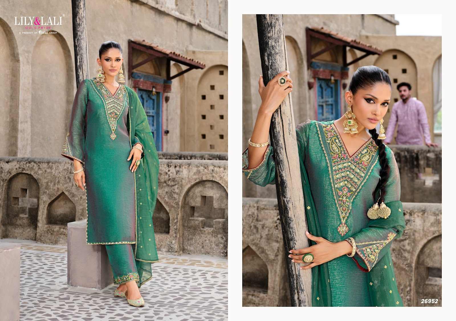 Dilbar Lily Lali Shimmer Readymade Pant Style Suits Manufacturer Ahmedabad