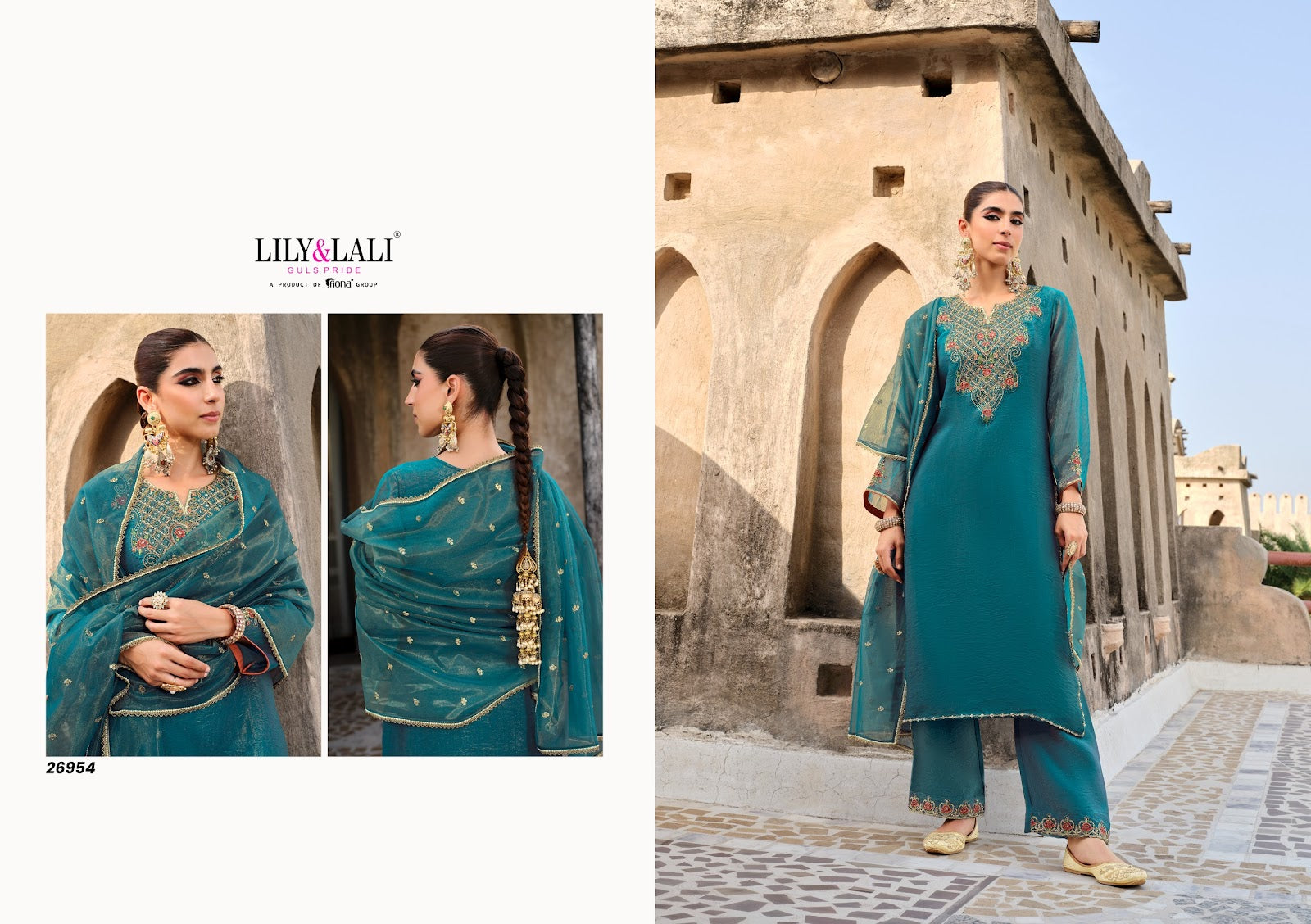 Dilbar Lily Lali Shimmer Readymade Pant Style Suits Manufacturer Ahmedabad
