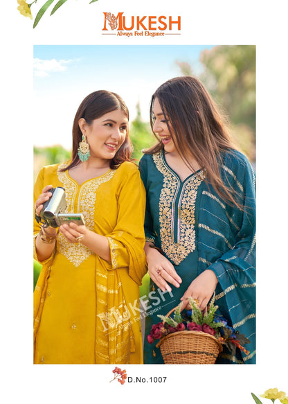 Dilbara Mukesh Banwery Simmer Readymade Pant Style Suits Supplier