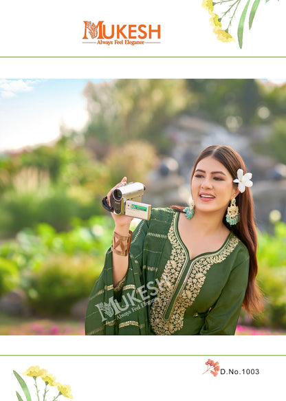 Dilbara Mukesh Banwery Simmer Readymade Pant Style Suits Supplier