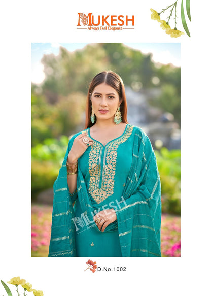 Dilbara Mukesh Banwery Simmer Readymade Pant Style Suits Supplier