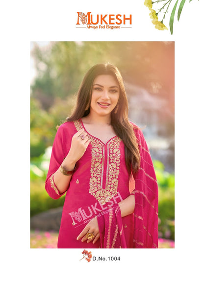 Dilbara Mukesh Banwery Simmer Readymade Pant Style Suits Supplier