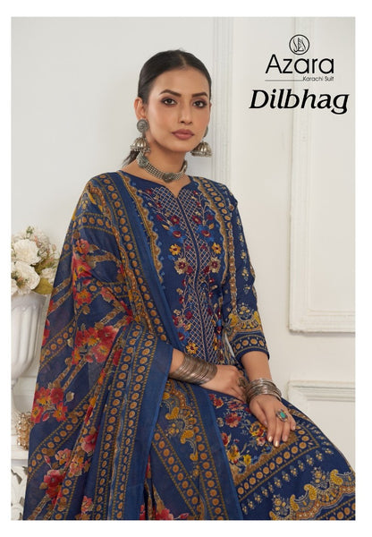 Dilbhag Radhika Fashion Azara Lawn Cotton Karachi Salwar Suits Wholesale Price
