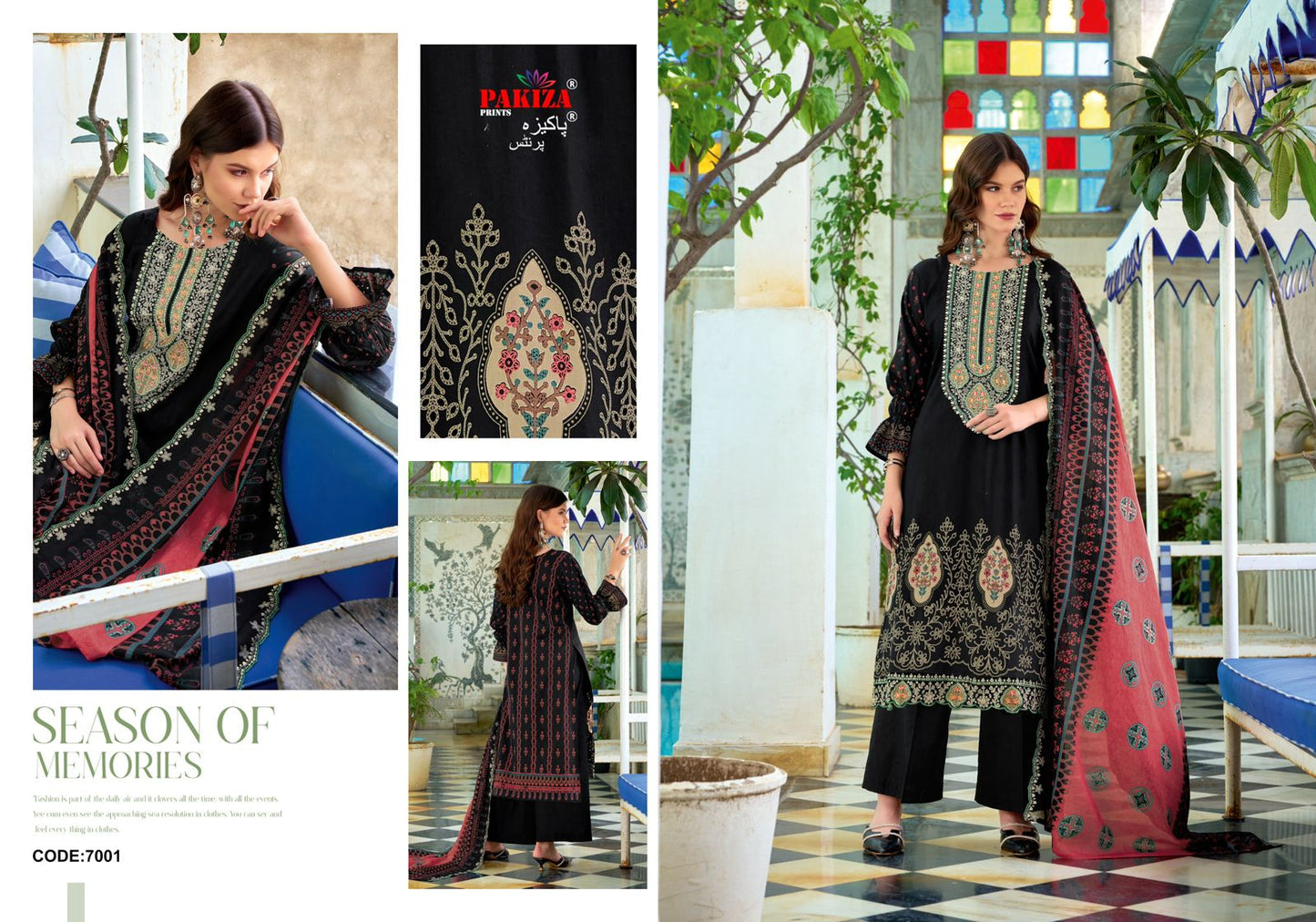 Dilkash Vol 7 Pakiza Prints Lawn Cotton Karachi Salwar Suits Wholesale Rate