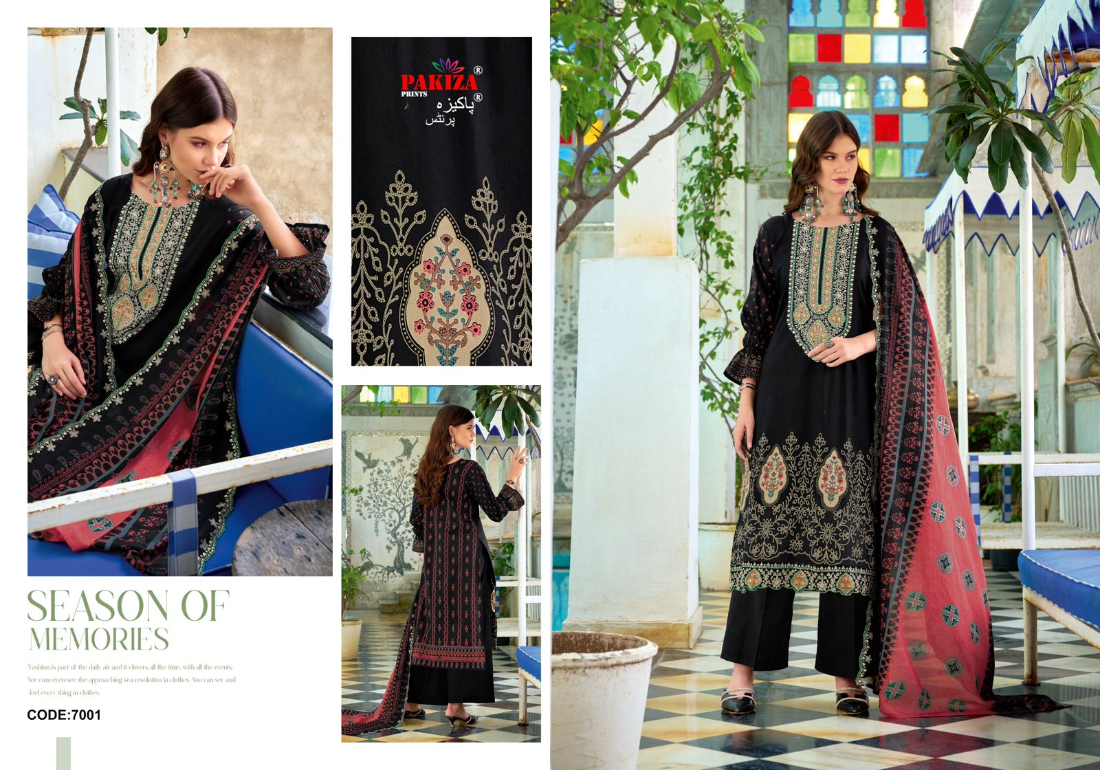 Dilkash Vol 7 Pakiza Prints Lawn Cotton Karachi Salwar Suits Wholesale Rate