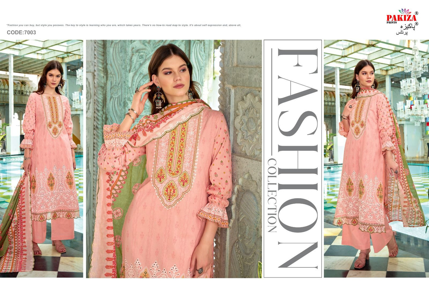 Dilkash Vol 7 Pakiza Prints Lawn Cotton Karachi Salwar Suits Wholesale Rate