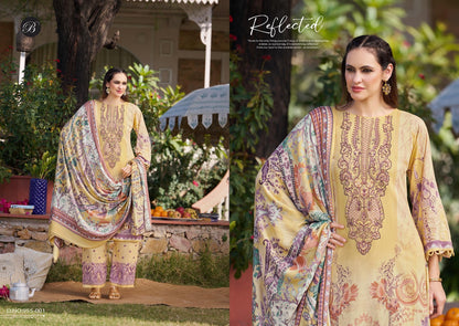 Dilkhush Vol 3 Belliza Designer Studio Viscose Reyon Karachi Salwar Suits Wholesaler India