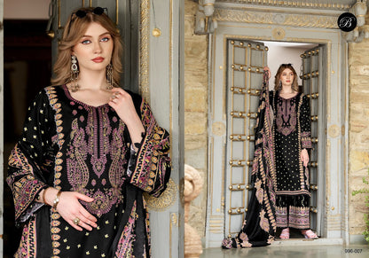 Dilkhush Vol 4 Belliza Designer Studio Viscose Rayon Karachi Salwar Suits Manufacturer India