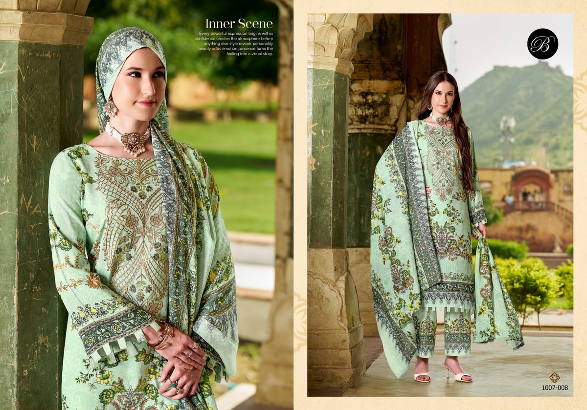 Dilkhush Vol 6 Belliza Designer Studio Viscose Rayon Karachi Salwar Suits Wholesaler Gujarat