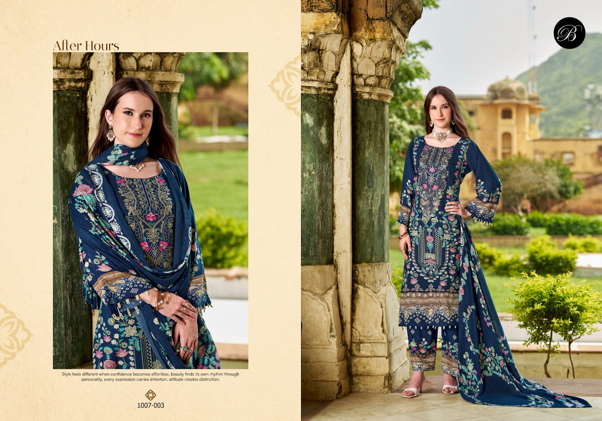 Dilkhush Vol 6 Belliza Designer Studio Viscose Rayon Karachi Salwar Suits Wholesaler Gujarat