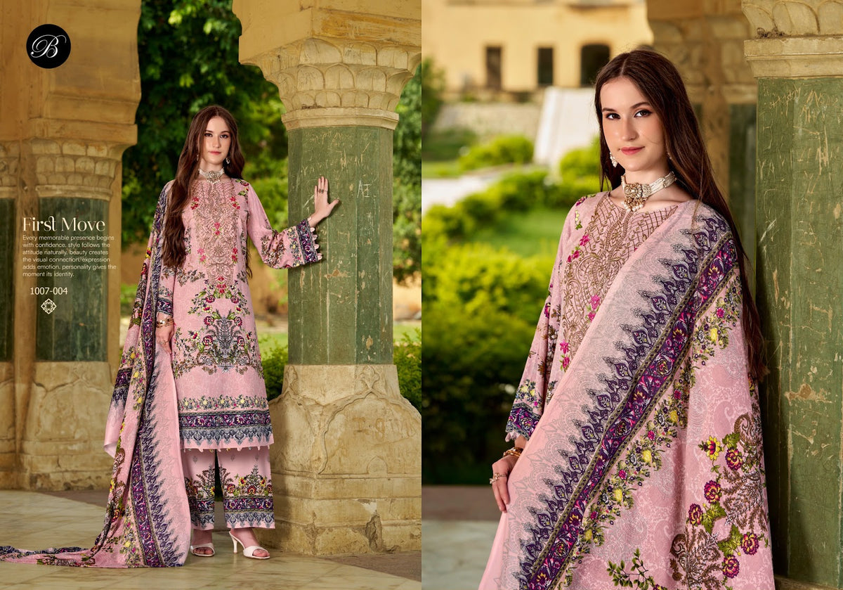 Dilkhush Vol 6 Belliza Designer Studio Viscose Rayon Karachi Salwar Suits Wholesaler Gujarat