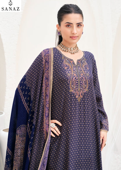 Dilnaaz Sanaz Viscose Crape Pant Style Suits Wholesale