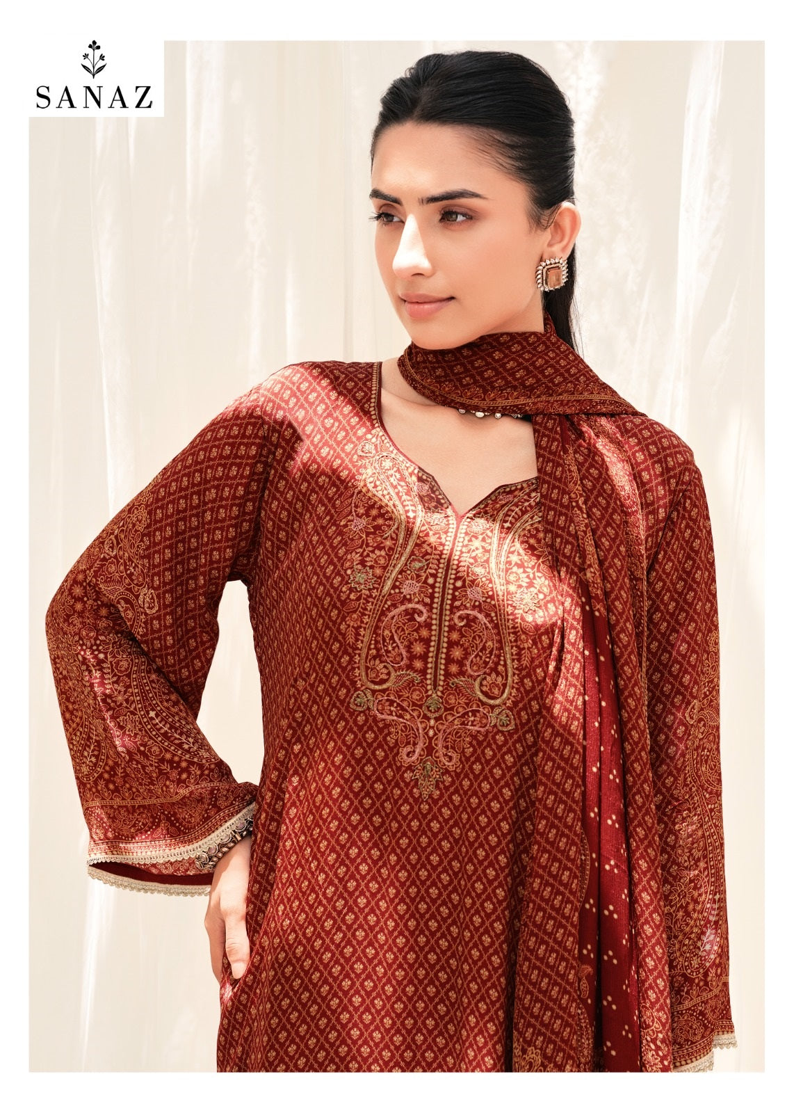 Dilnaaz Sanaz Viscose Crape Pant Style Suits Wholesale