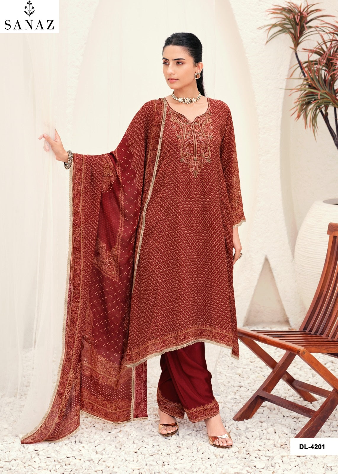 Dilnaaz Sanaz Viscose Crape Pant Style Suits Wholesale