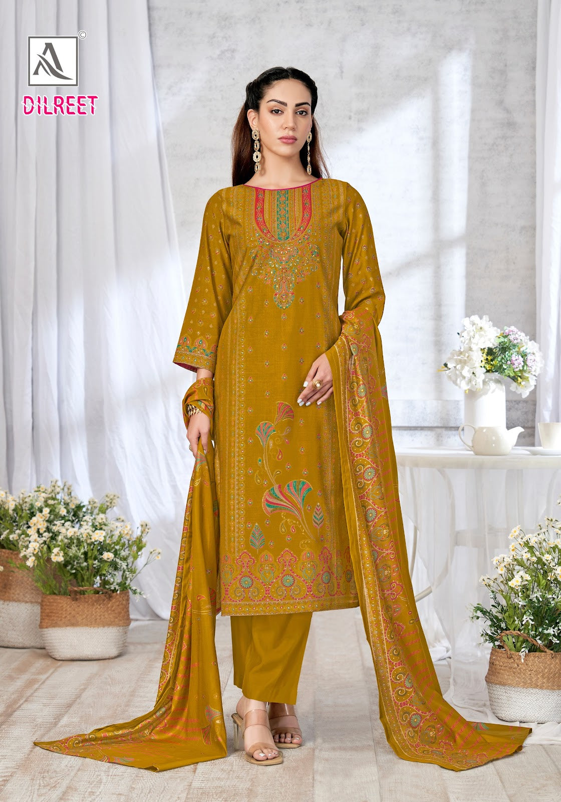 Dilreet Alok Mudaal Karachi Salwar Suits Manufacturer Ahmedabad