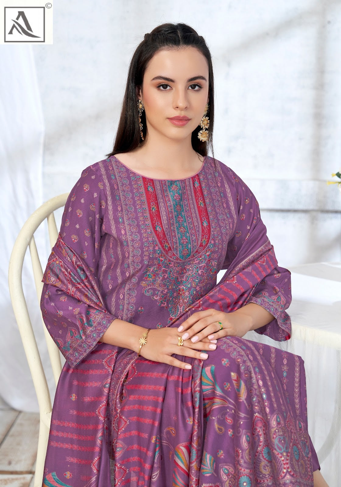 Dilreet Alok Mudaal Karachi Salwar Suits Manufacturer Ahmedabad