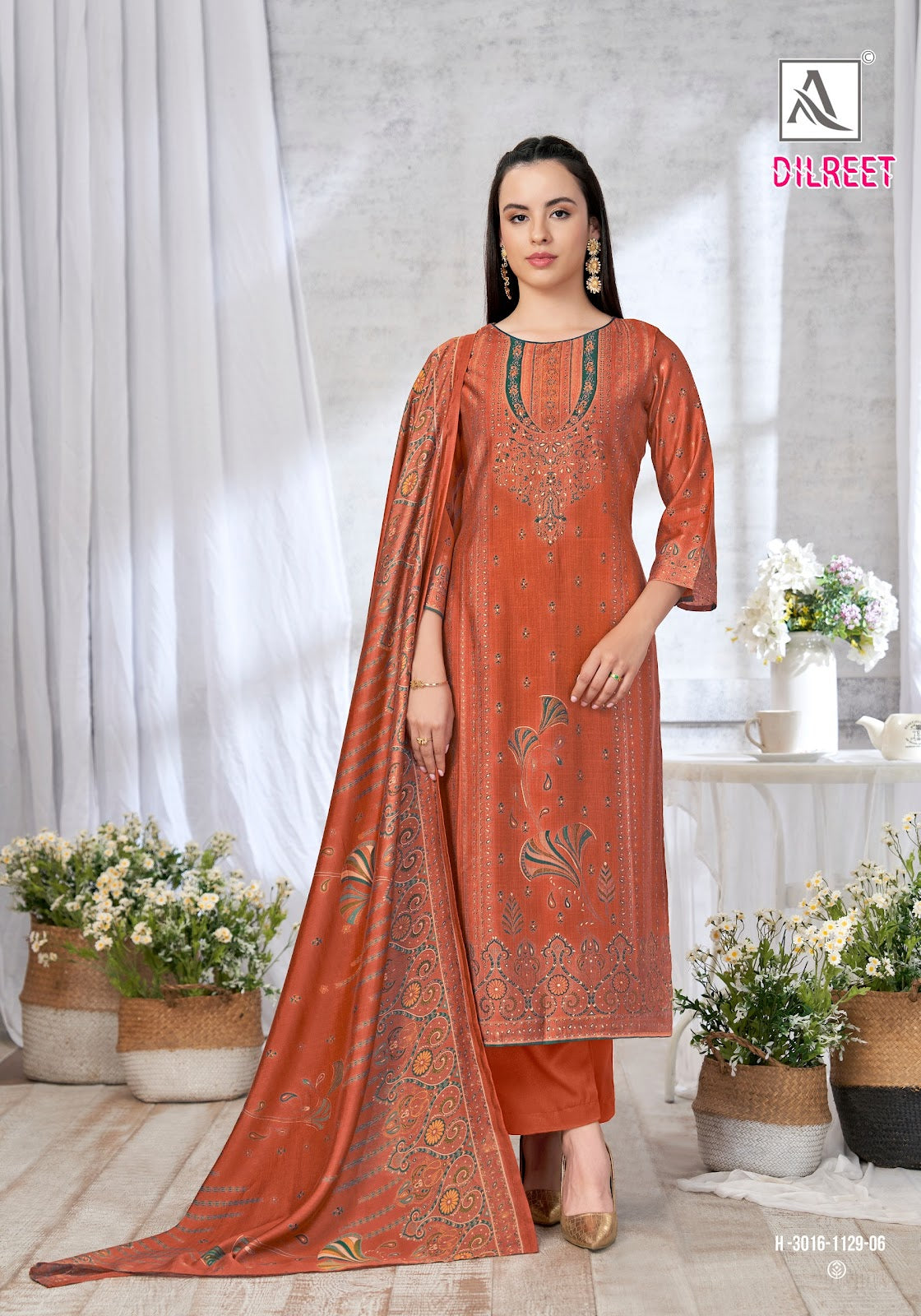 Dilreet Alok Mudaal Karachi Salwar Suits Manufacturer Ahmedabad