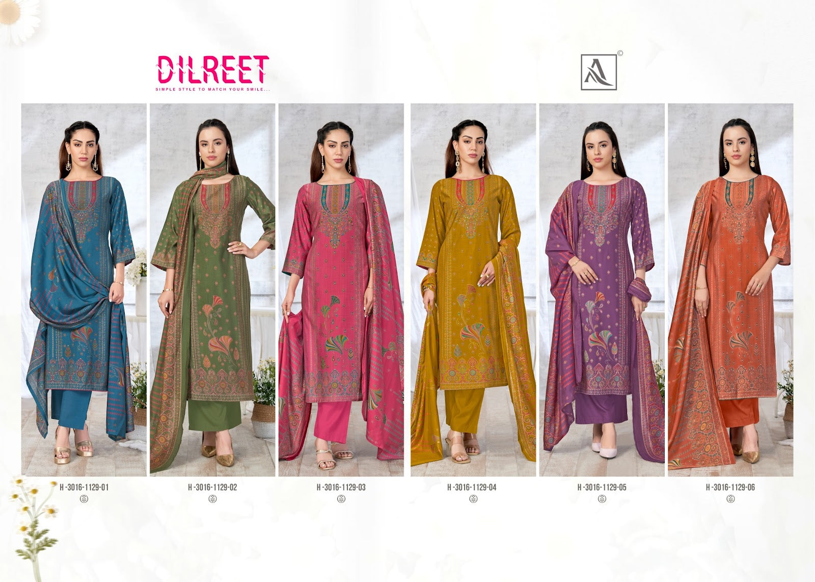 Dilreet Alok Mudaal Karachi Salwar Suits Manufacturer Ahmedabad