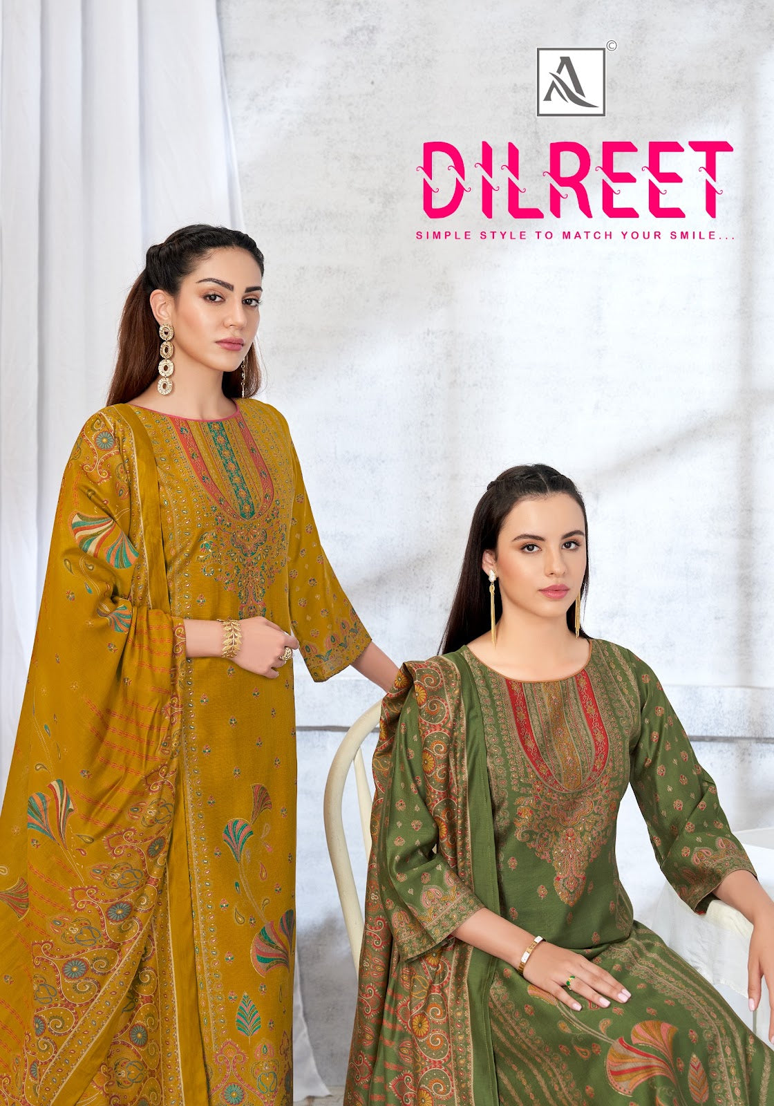 Dilreet Alok Mudaal Karachi Salwar Suits Manufacturer Ahmedabad