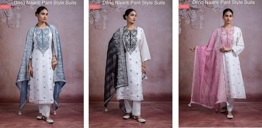 Dilriq Naariti Linen Pant Style Suits Wholesale Price