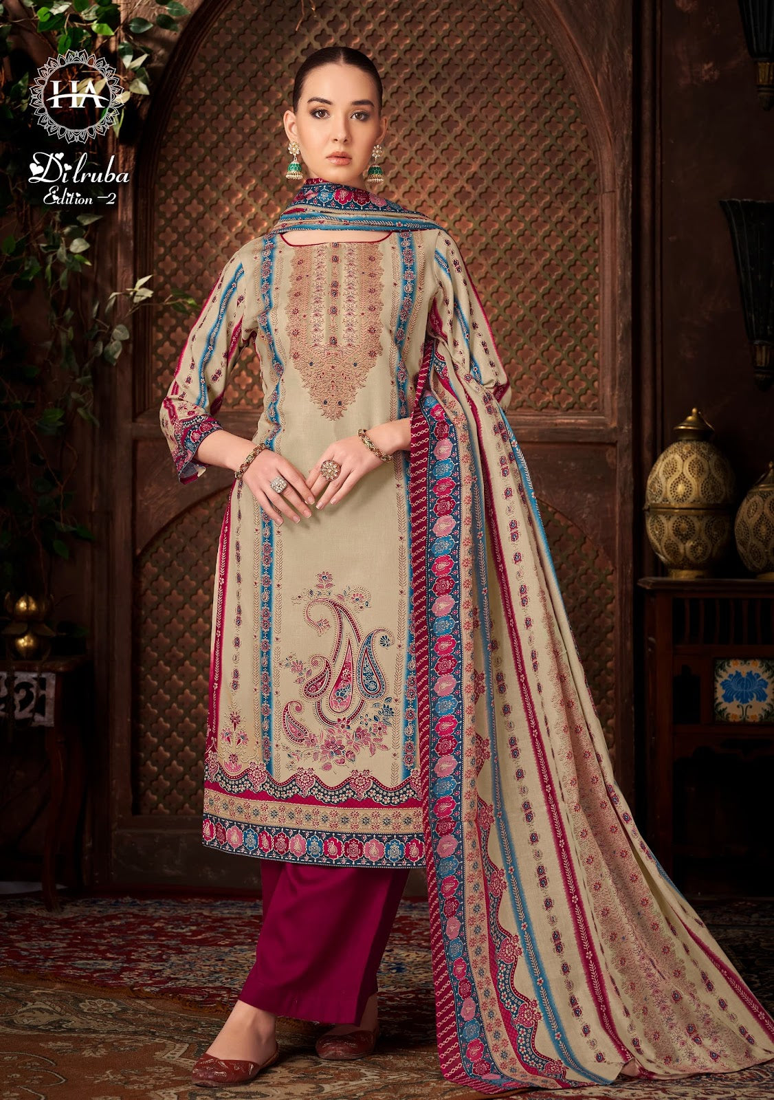 Dilruba Edition 2 Harshit Fashion Reyon Karachi Salwar Suits Supplier